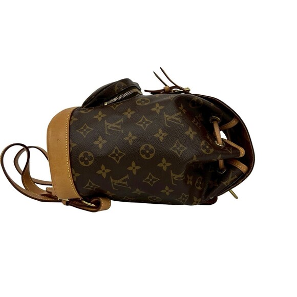 LOUIS VUITTON Authentic Vintage Brown Monogram Leather Backpack main image 6